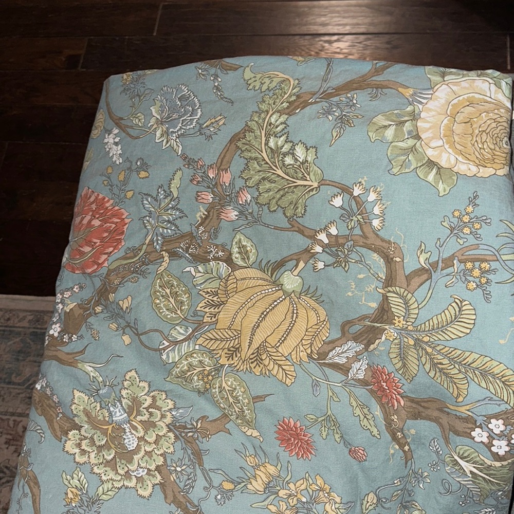 Pottery Barn Cosette Palampore King Duvet & 3 Euro Shams